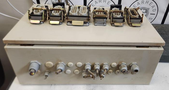 Used 20x12x8 Electrical Box 4 Encl. Gland Plate w/16 SS Connector 16 Pin Male 600 V - GHB-88