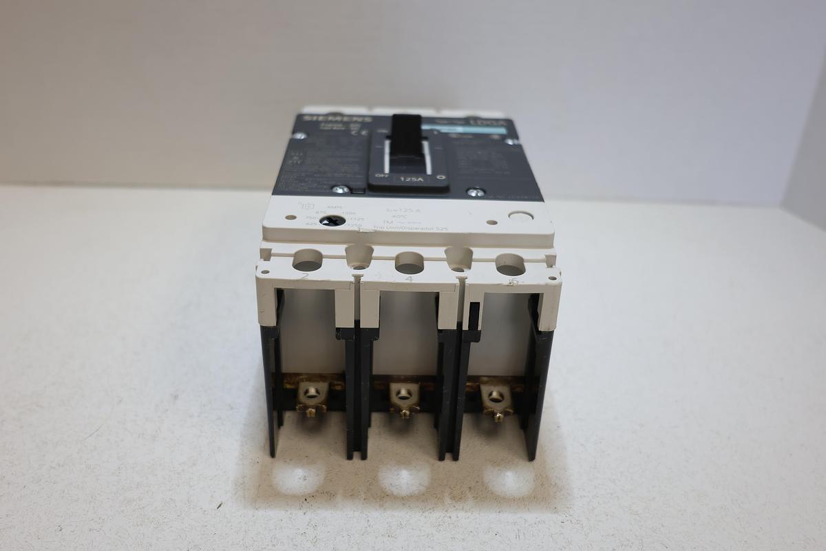 Used Siemens LDX3B125 LDGA 125A 3 Pole Circuit Breaker 600V MCCB