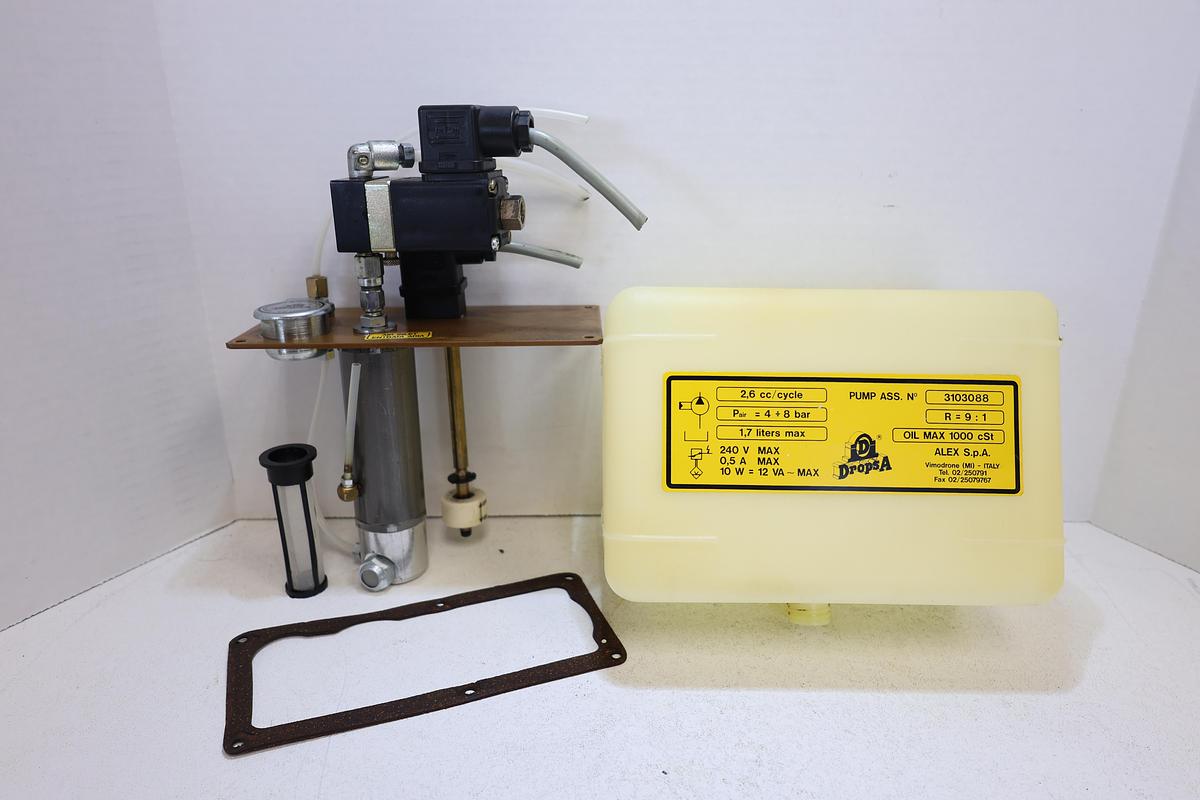 Used DropsA 3103088 Pneumatic Lubrication Pump Assembly 240V 1.7L Used