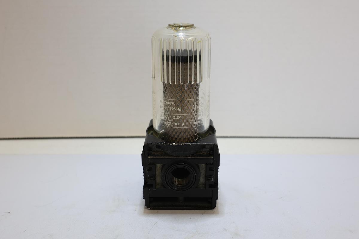 Used Bosch Rexroth 0821303531 Pneumatic Air Filter Assembly – 230 PSI, 1 Micron – Used