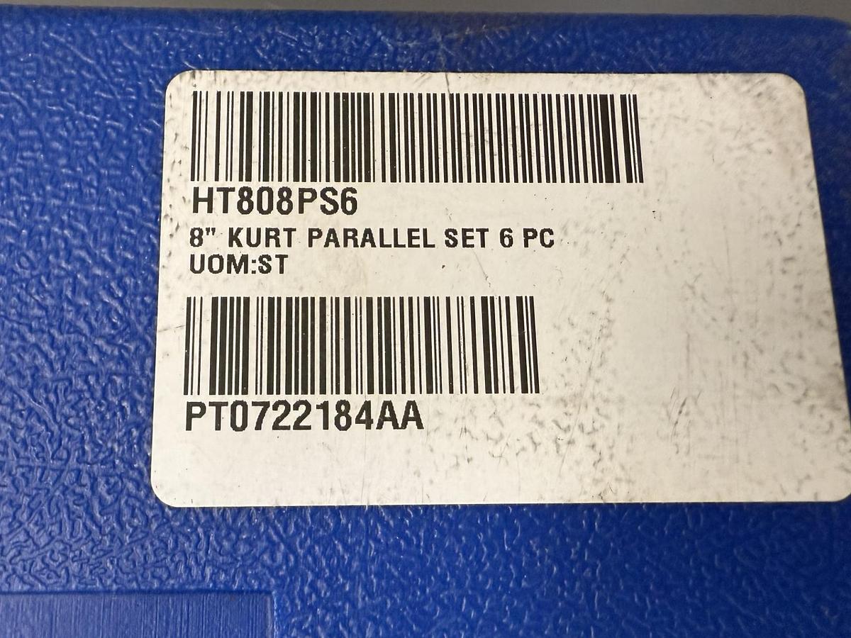 Used Kurt 8" Parallel Set HT808PS6 1"-2-1/8" GHB-50