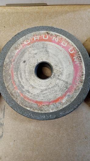 Used Lot of 3 Carborundum 10"x1-1/4"x1-1/4" Grinding Wheels GH504