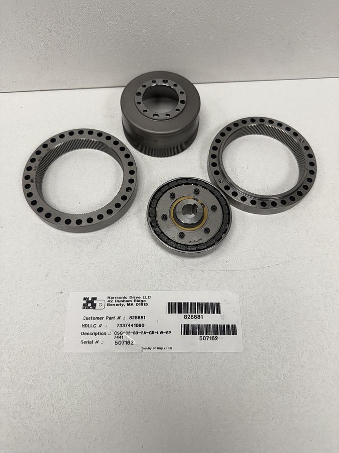 Used Harmonic Drive CSG-2A-LW Component Set CSG-32-80-2A-GR-LW-SP GHB