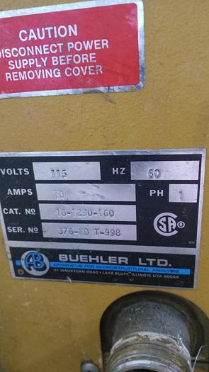 Used Buehler Duomet II Cross Section Belt Sander 16-1290-160 GH600