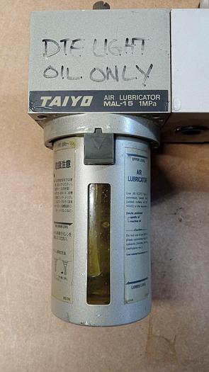 Used Taiyo Air Regulator W/ Filter, Lubricator & Solenoid Valve GH501