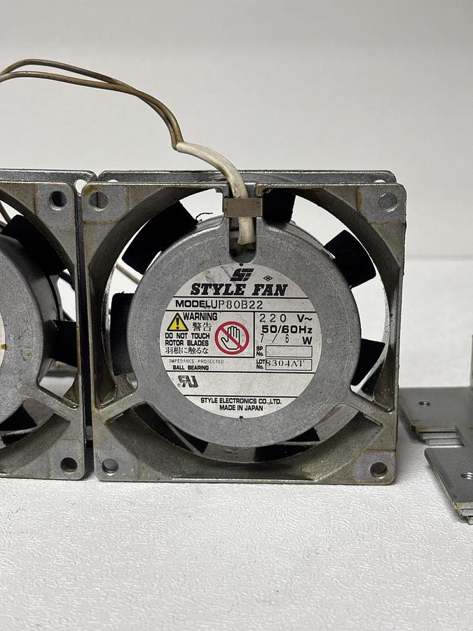 Used STYLE FAN UP80B22 220V 7/6W Cooling Fan  (lot of2) GHA-62
