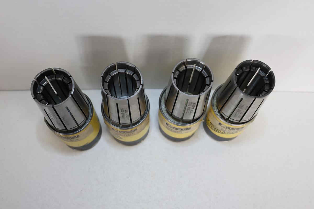 Used Lot of 4 Erickson TG150 Collets 1-1/16" to 1-5/32" Precision CNC Toolholding