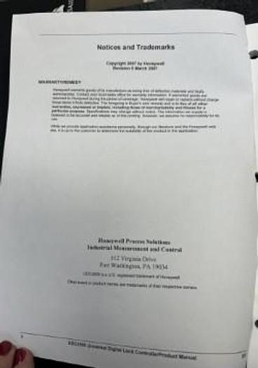 Used Honeywell UDC 2500 Universal Digital Controller Product MANUAL 51-52-25-118 3/07 - GHA-137