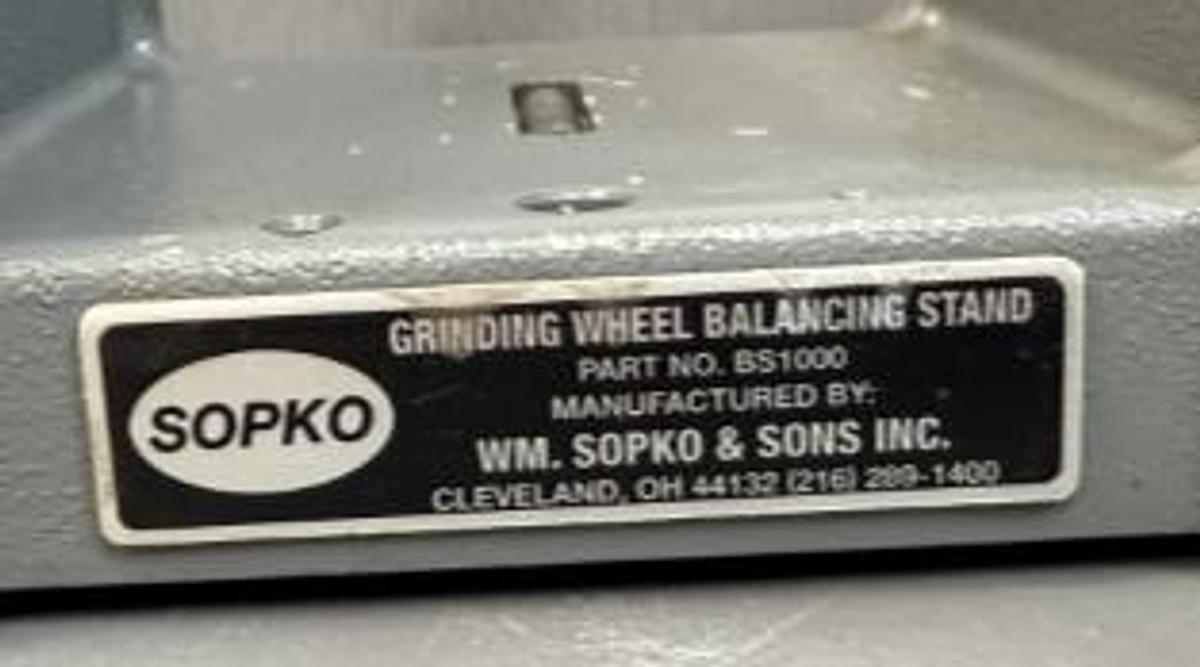 Used Sopko BS1000 Grinding Wheel Balancer GHB-43