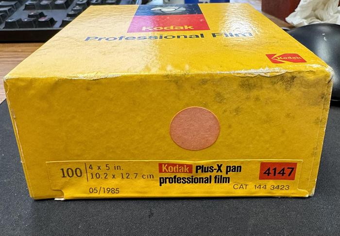 Kodak Thick 4147 Plus-X Pan Professional Film 4" X 5" 100 Pack Sealed GHGC-D19