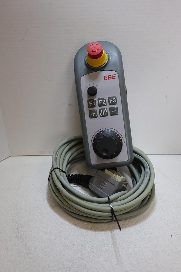 Used EBE CNC Machine Handheld Pendant MPG Remote Harting 24 Pin Male Used