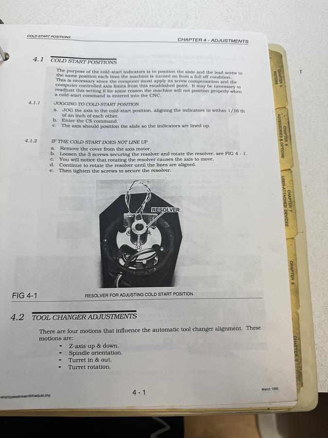 Used Fadal Engineering CO. Inc. VMC Maintenance Manual GHGC-22