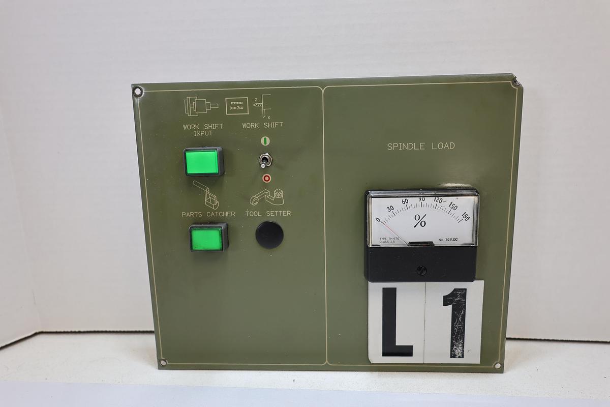Used Vintage Mori Seiki SL Series Spindle Load Meter Sub Panel – OEM Replacement Assembly