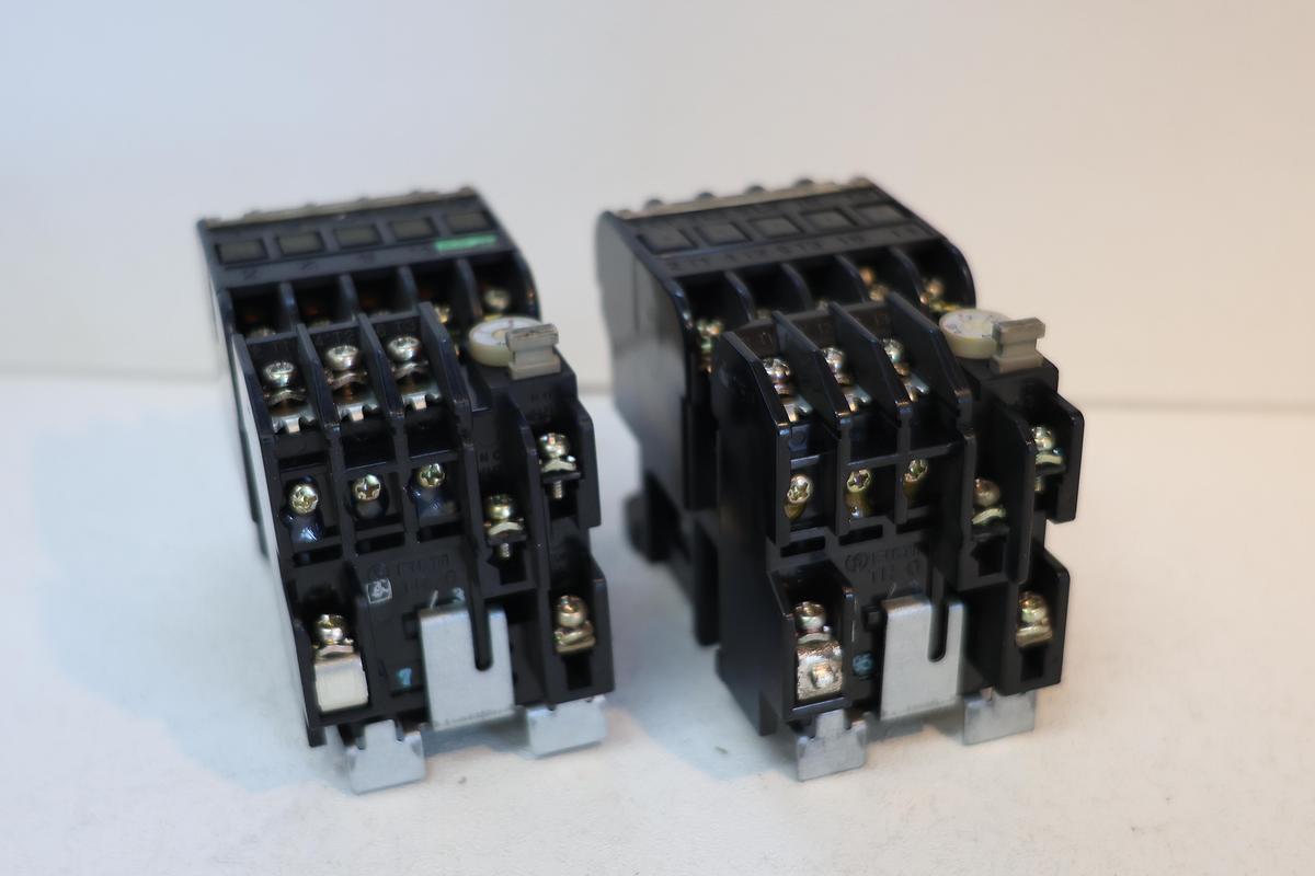 Used Fuji SRCa-363105 (5A) Magnetic Contactor with TR-0 Thermal Overload Relay/ Lot of 2 GHA-186