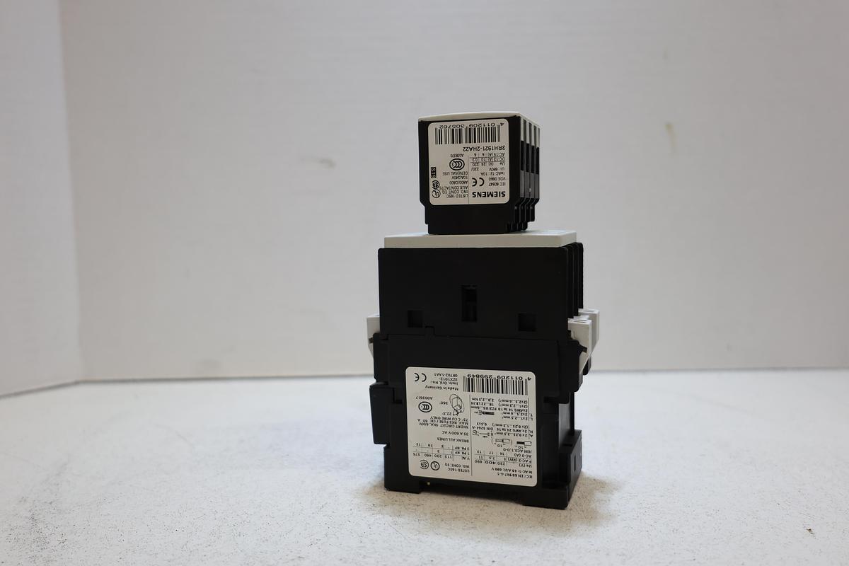 Used Siemens 3RT1025-3K Contactor 3RH1921-2HA22 Aux 3RT1926-1BB00