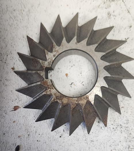 Used Double Angle Milling Cutter 2-3/4 X 1/2 X 1” Bore 45° Inc - GHB-49