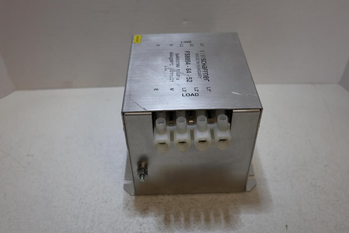 Used Schaffner FS8054-64-52 EMI/RFI Line Filter 64A 3x480/275V 50/60Hz Used
