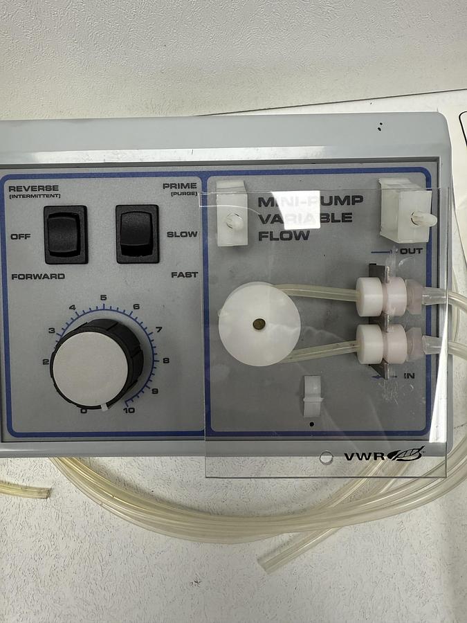 Used VWR Mini-Pump Variable Flow with Adapter and Tubings GHC-25
