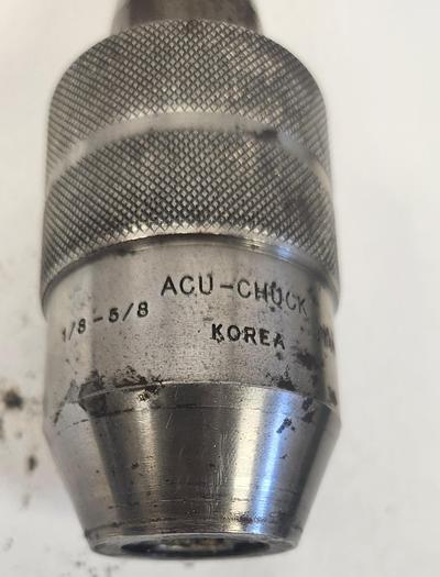 Used 1/8"-5/8" Keyless Drill Chuck with Shank Adapter - GHB-44