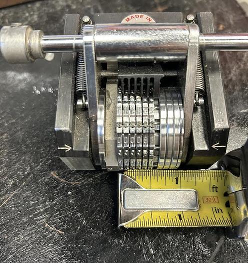 Used Pryor Series 2000 6 Digit (1/2" total width) Auto Numbering Head - GHA-117