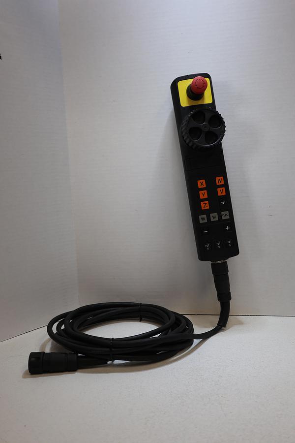 Used Heidenhain HR 410 Handwheel Pendant 16ft Cable 12-Pin Male ID 296469-53