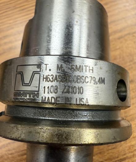 Used T.M. SMITH H63ASD050BSC79.4M SHRINK FIT TOOL HOLDER GHA-GS44