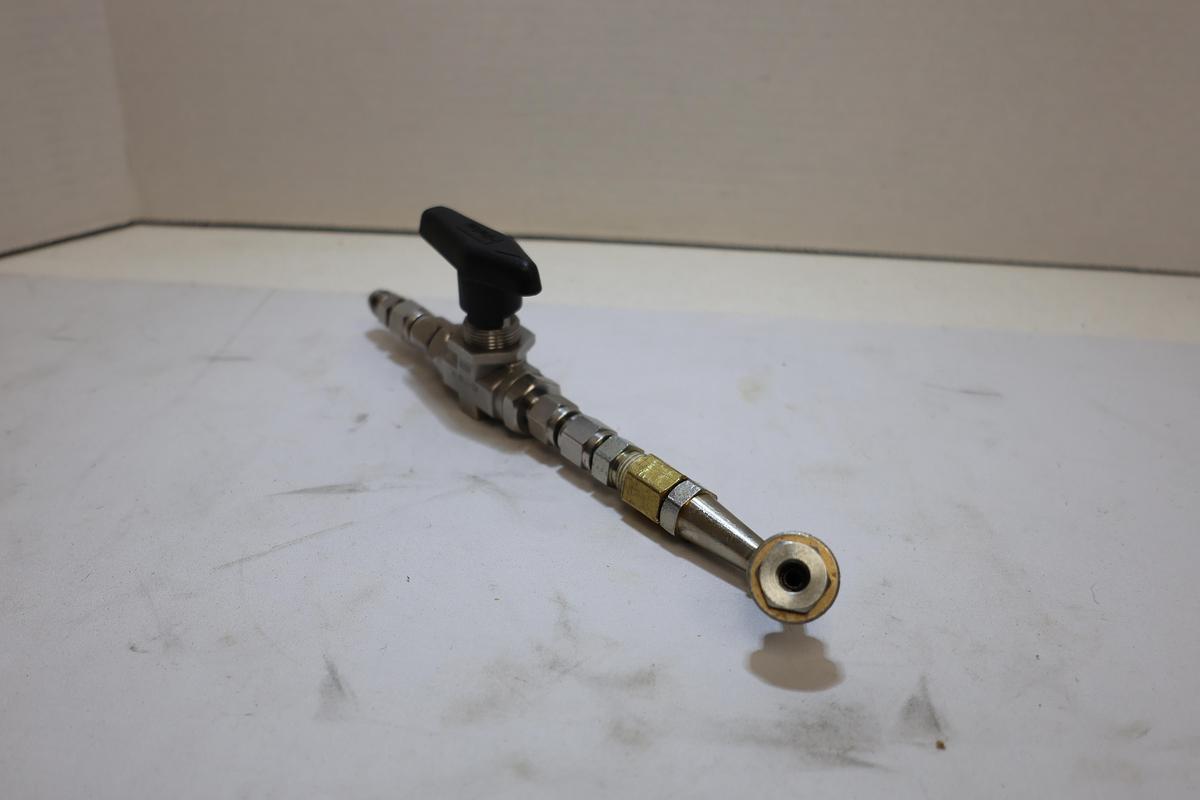 Parker 4Z-B6LJ2-SSP Stainless Dispensing Nozzle Ball Valve Assembly New
