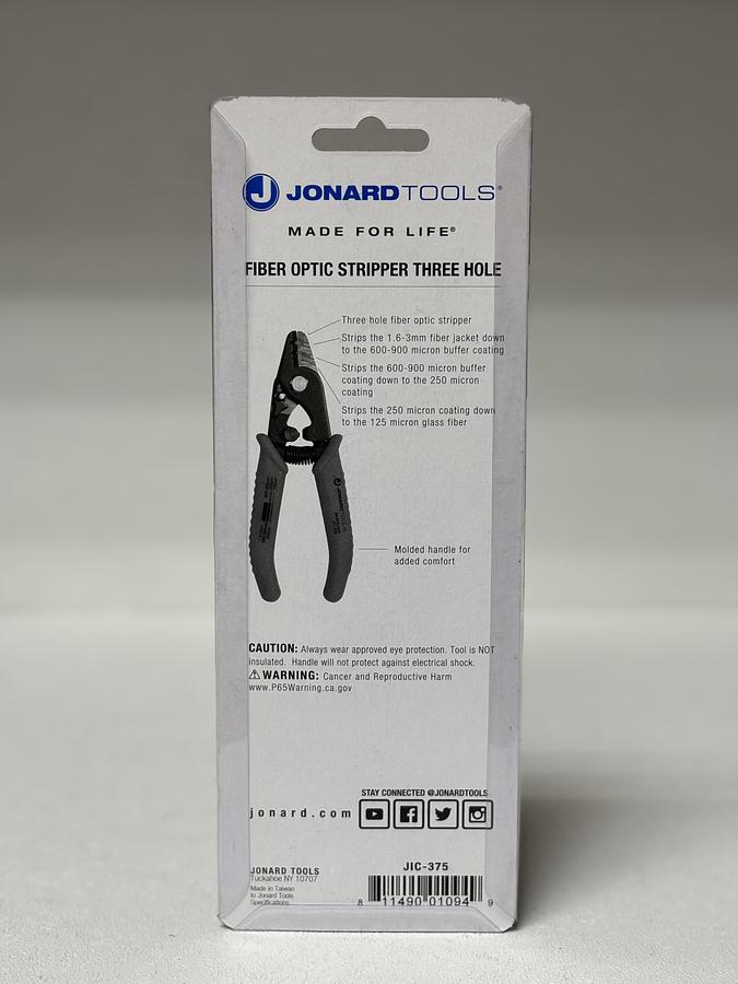 Used Jonard Tools JIC-375 Three-Hole Fiber Optic Stripper - Precision Tool GHC-30