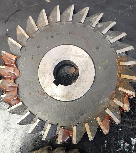 Used Lot of 2 - 7" Mill Cutters - GHB-49