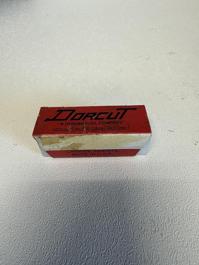 Used Dorcut T5S/TPI AG60 16NR Carbide Inserts QTY 9