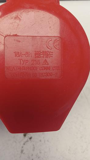 Used 5 Pin Industrial Power Connector Waterproof Industrial Socket 16A IEC309-2 GH