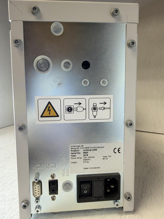 Used Schleuniger UniStrip 2300 Programmable Stripping Machine GHA-181