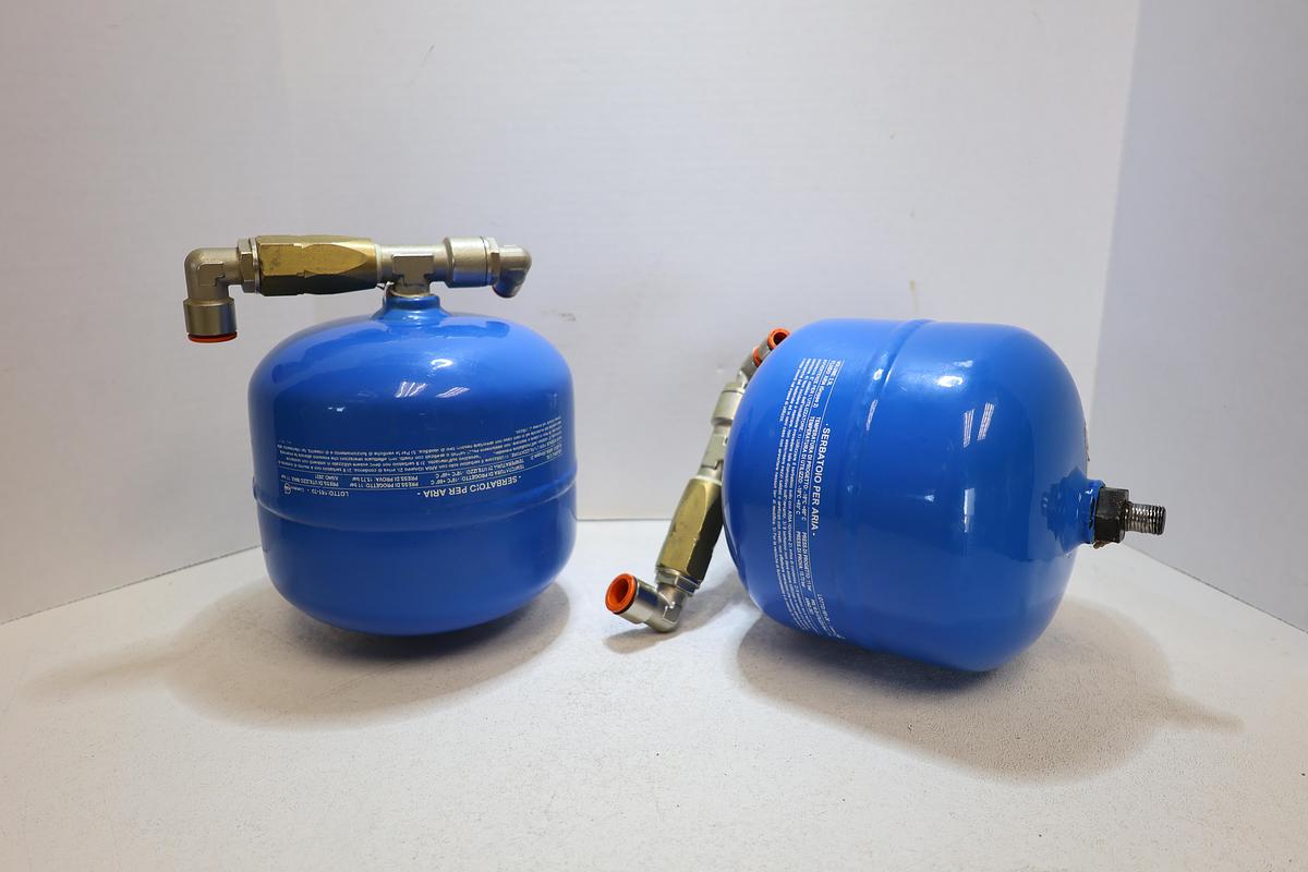 Used Rocco 2.5L Air Reservoir Tank w/ Pneumatic Fittings 11 Bar 2021 Italy Used