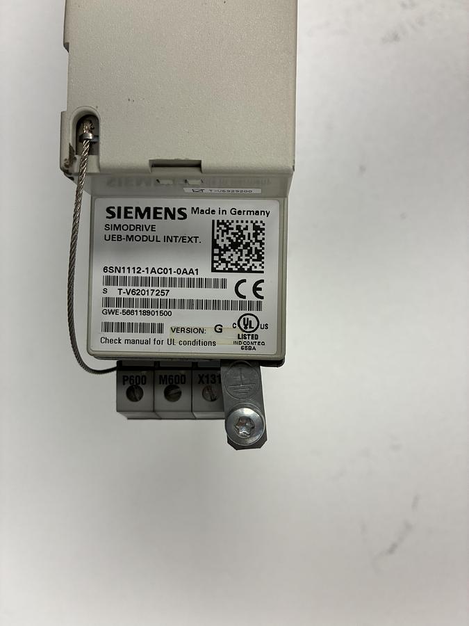 Used Siemens 6SN1112-1AC01-0AA1 Axis Control Module – Version G – SIMODRIVE 611 GHC-
