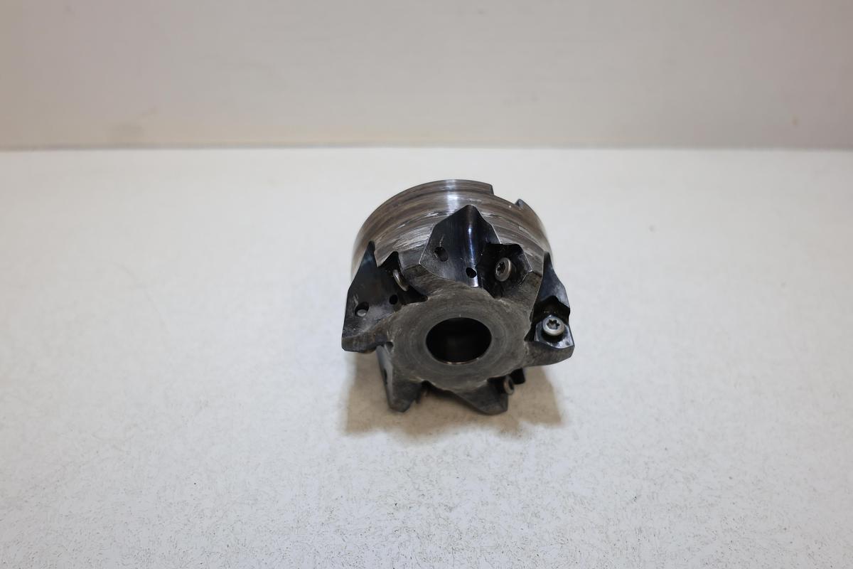 Used 114350546C5CV Indexable Face Mill Shell Mill Cutter w/ Carbide Inserts Used