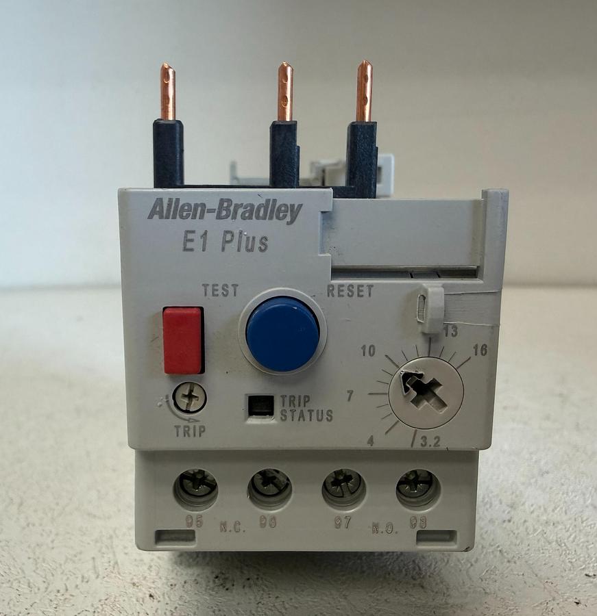 Used Allen Bradley E1 Plus Overload Relay 193-EEDB, 3.2-16A GHGC-15