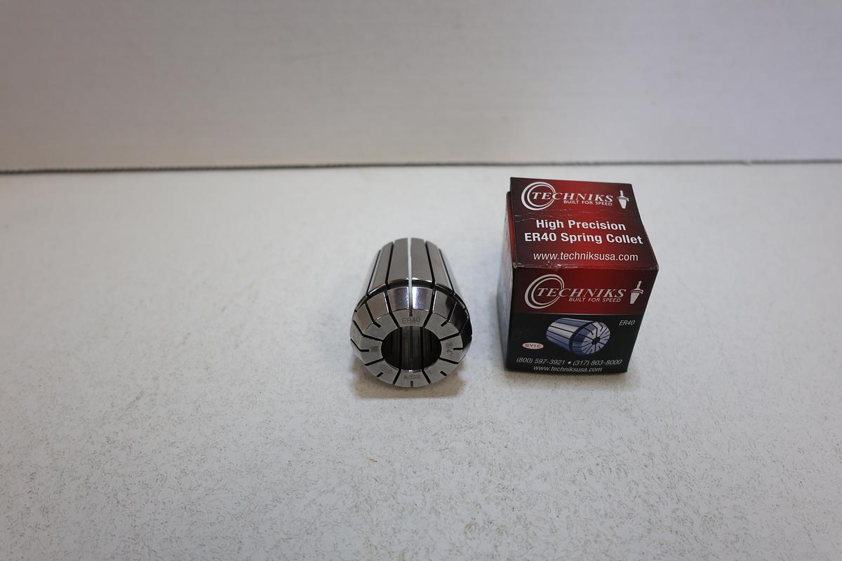 Techniks ER40 High Precision Spring Collet 3/4" CNC Milling Tool Holder NEW