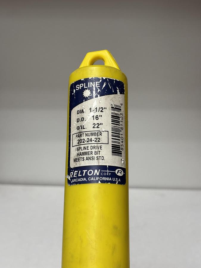 Used RELTON 202-24-22 1-1/2″ x 16″ – Spline Concrete Hammer Drill Bit GHA-71