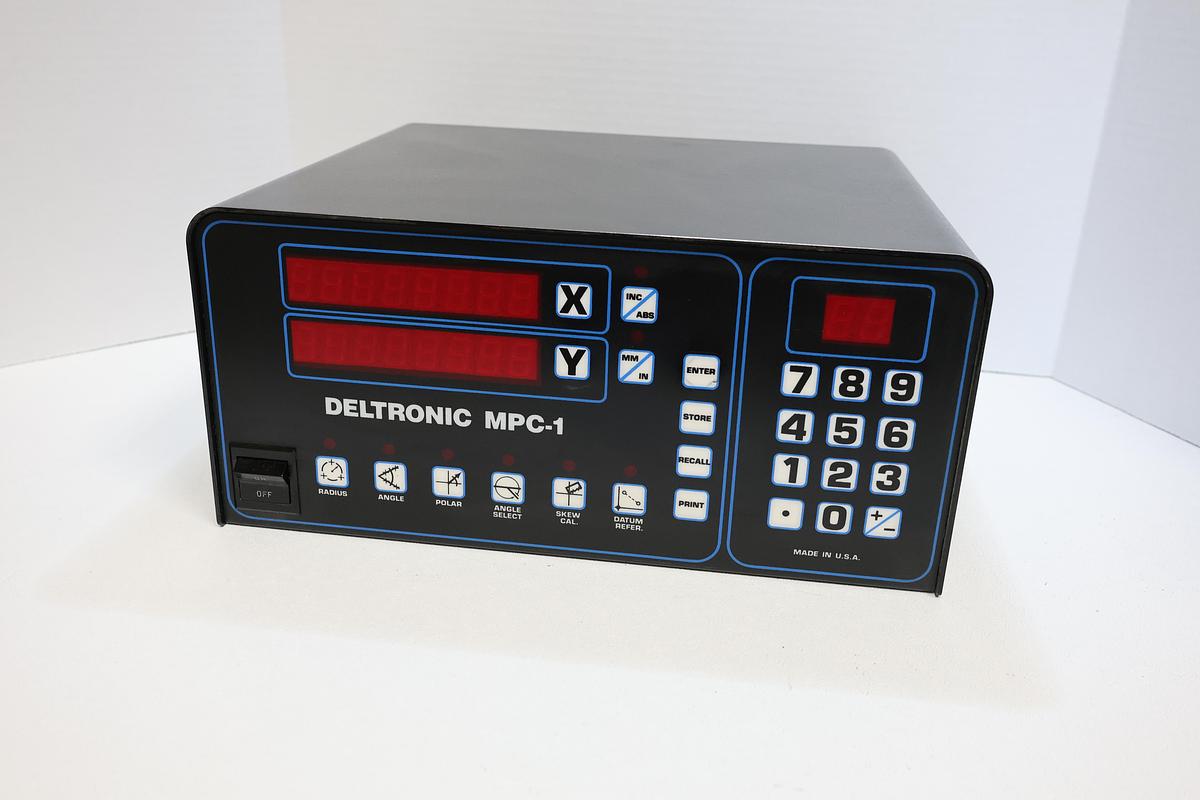 Used Deltronic MPC-1 Programmable DRO Control Module Optical Comparator Unit