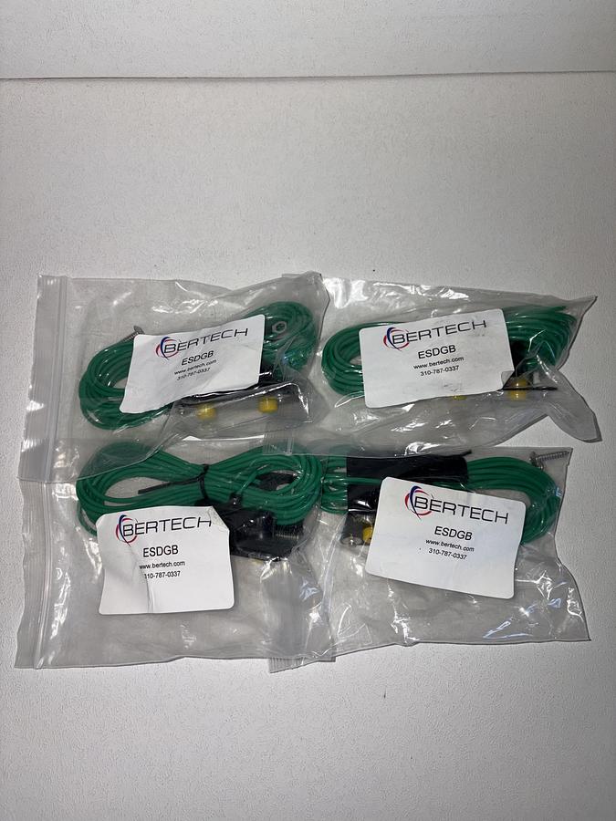 (NEW) Bertech ESDGB Metal Bench Ground Block With Stud And Cord (lot of 4) GHC-34