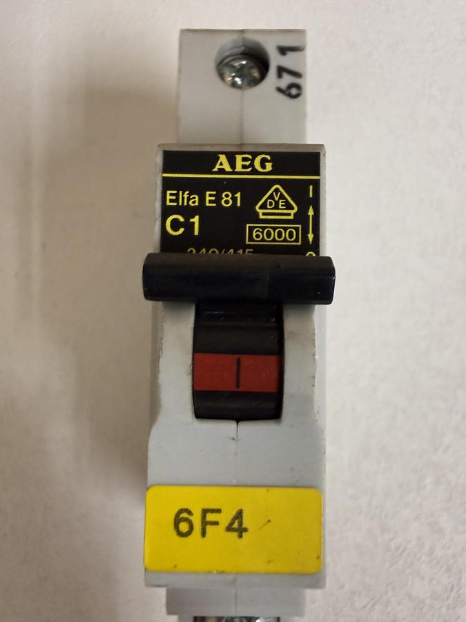 Used AEG Elfa E81 C1 Circuit Breaker ~240/415 GHC-38