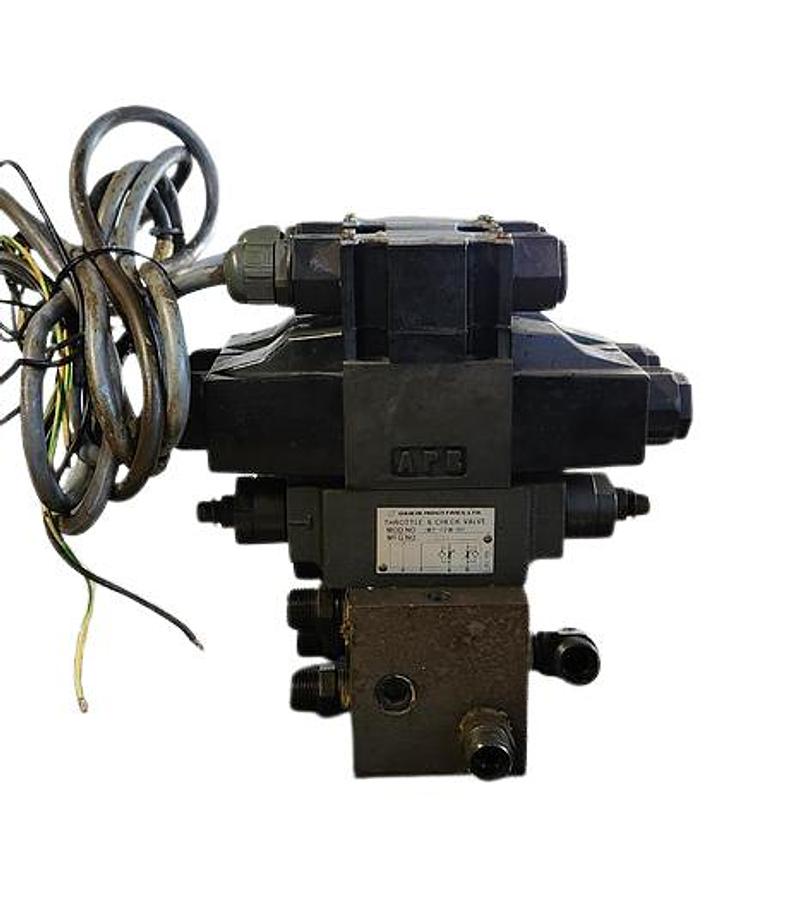 Used Daikin Solenoid Controlled Valve K20-G02-2CA-20-E w/ Throttle & Check Valve MT-02W-50 (Lot of 2) 