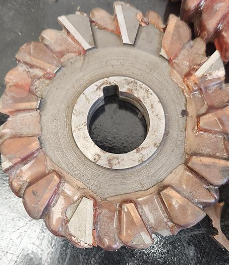 Used Lot of 3 - Used - 4" Diam. Milling Cutter - Staggered & Straight - GHB-46