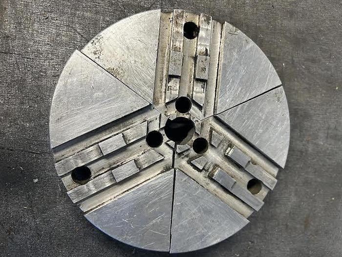 Used 8" Round Aluminum Soft Jaw for 8" 3 Jaw Chuck - GHB-14