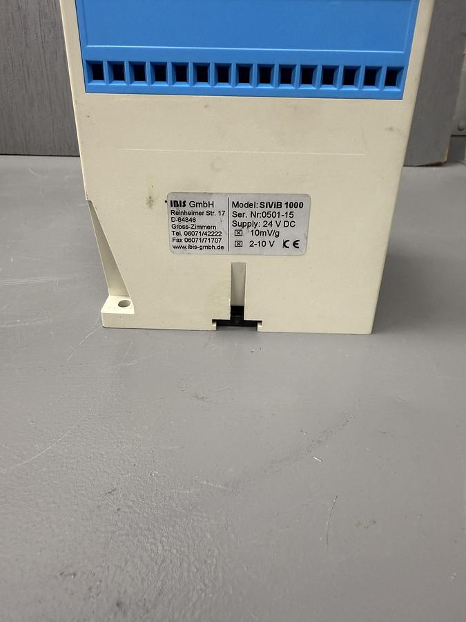 Used IBIS SiViB 1000 Vibration & Rolling Bearing Monitor – Condition Sensor, 24 V DC GHC-36