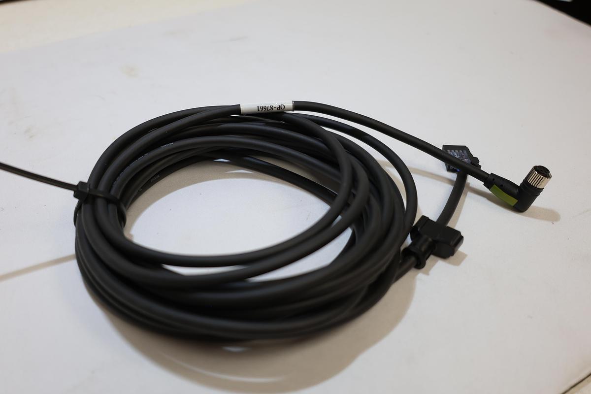 KEYENCE VM-1 Industrial Sensor Cable Cordset 10 Ft M8 Right Angle NEW