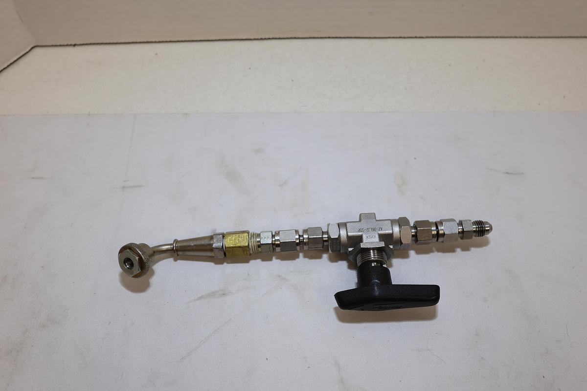Parker 4Z-B6LJ2-SSP Stainless Dispensing Nozzle Ball Valve Assembly New