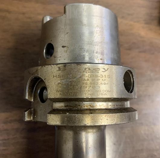 Used Briney HSK63ASF-038-315 Shrinker Fit Tool Holder GHA-GS35