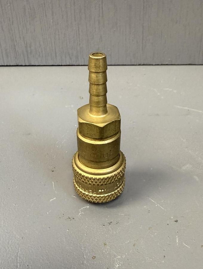 Used (LOT OF 4) PERFECTING COUPLING SERIES D QUICK DISCONNECT HOSE BARB 1/2" GHA-GC7