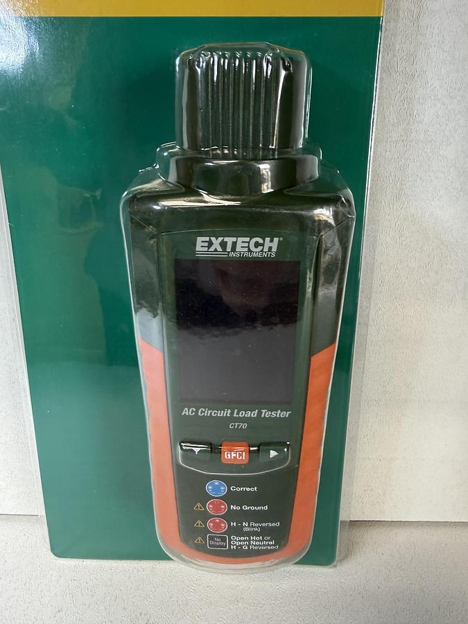 Used (NEW) Extech CT70 AC Circuit Load Tester Instrument Cat II 300V Max GHC-33